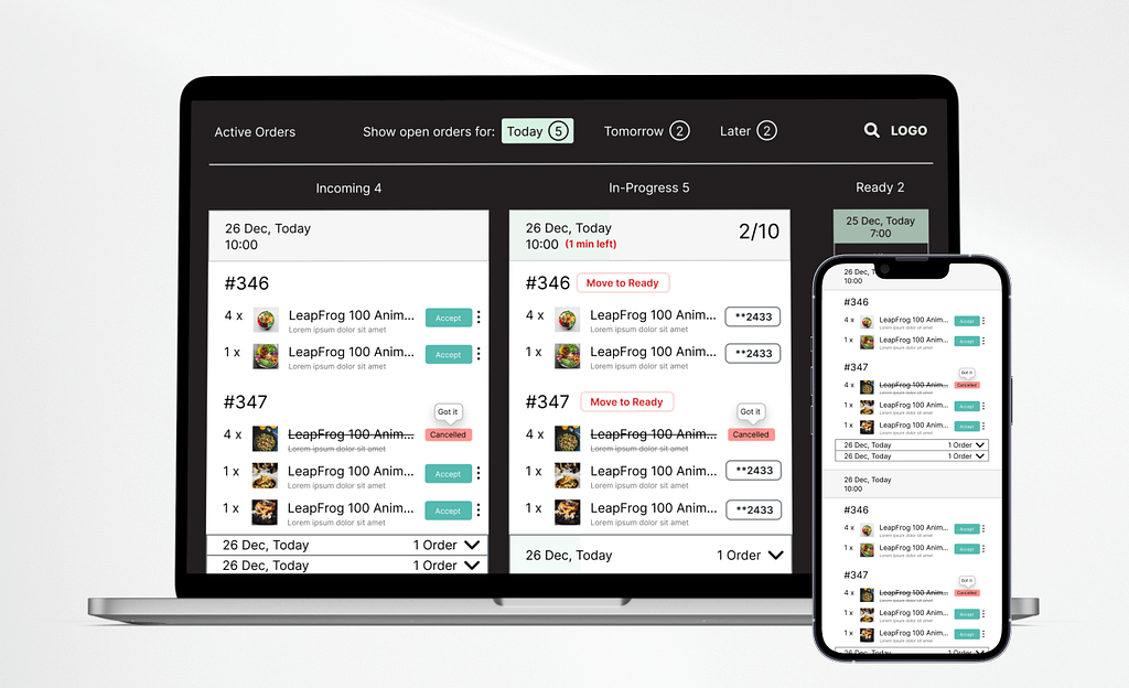 Мобильное приложение по доставке готовой еды, разработанное командой  Simtech Development