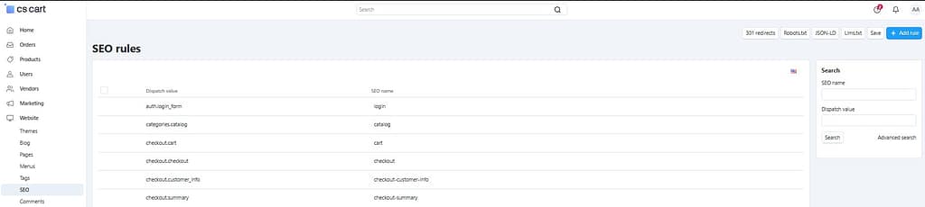 SEO in CS-Cart