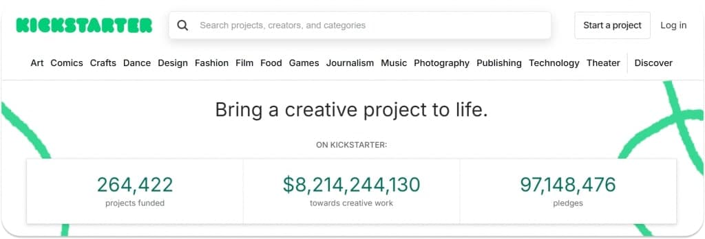 Kickstarter relies on Stripe Connect to process payments