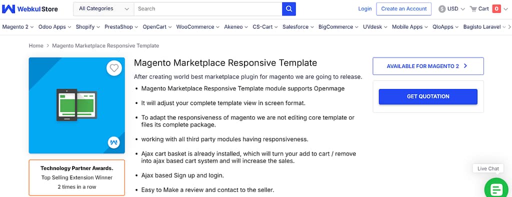 Webkul Store