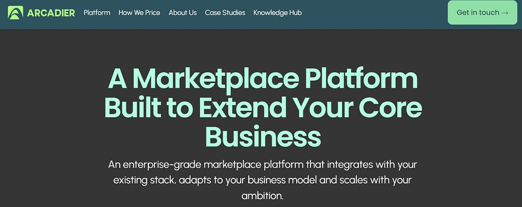 Arcadier Marketplace Platform