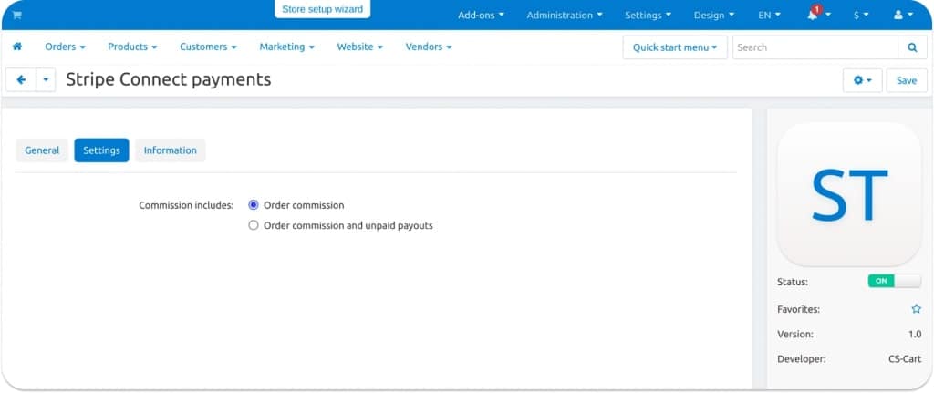 The Stripe Connect Payments integration add-on was designed specifically to automate payment distribution, improving the functionality of CS-Cart multivendor marketplaces.