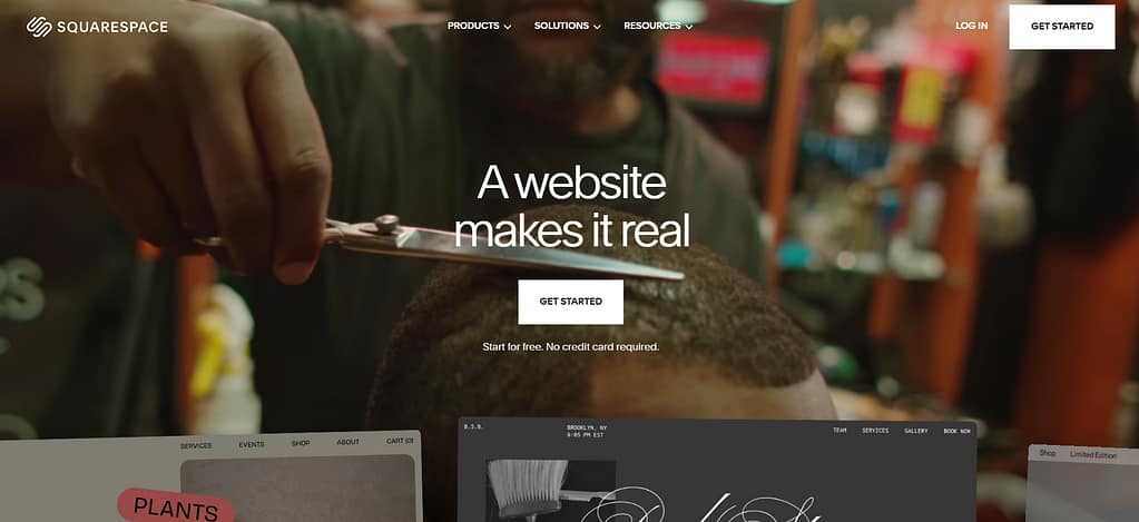 Squarespace website