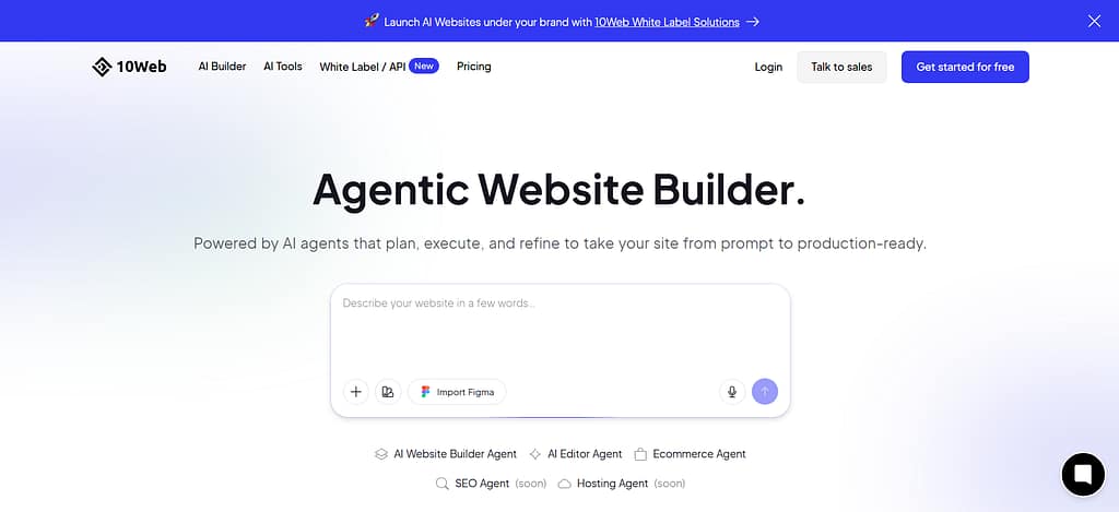 10Web website