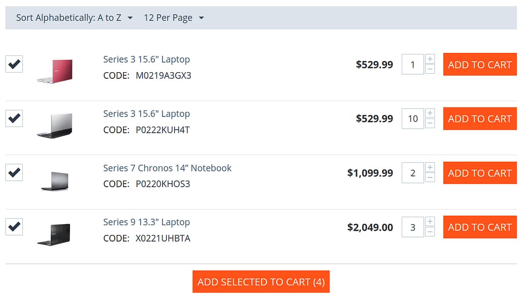 bulk ordering