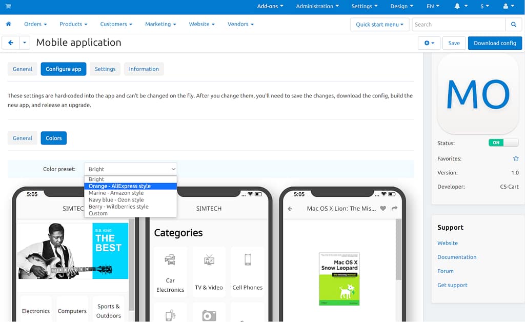 CS-Cart Mobile App