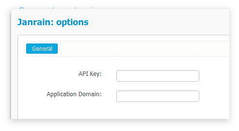 Janrain Options Janrain Options