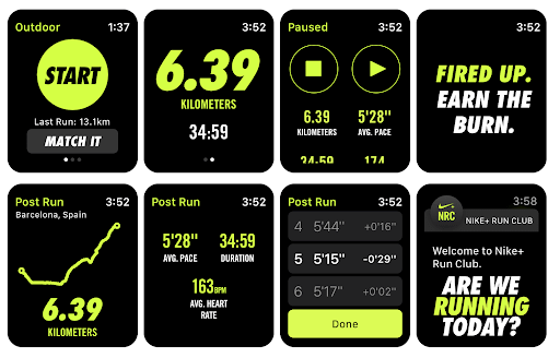 Nike's Run Club app