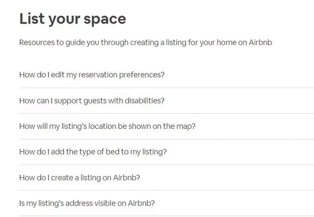 Airbnb List Your Space