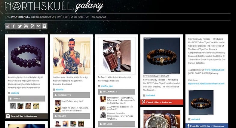A page on Northskull’s website that displays customer’s reviews