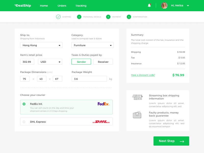 Multiple Page Checkout