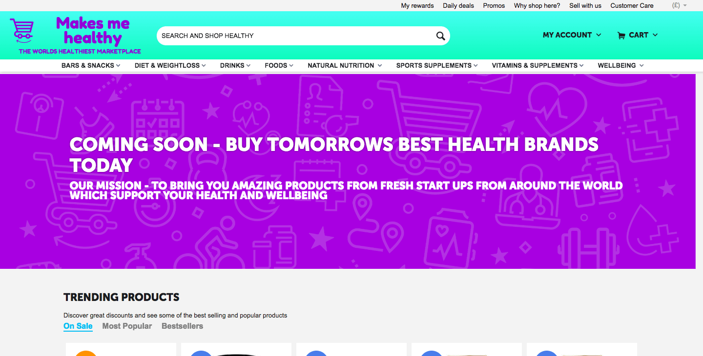 start a marketplace website