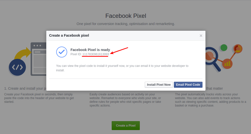 How to create Facebook Pixel and where to find Facebook Pixel ID
