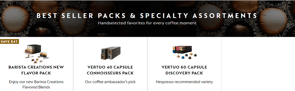 Vertuo Dark Roast Coffee Pack, 40 Coffee Assortments