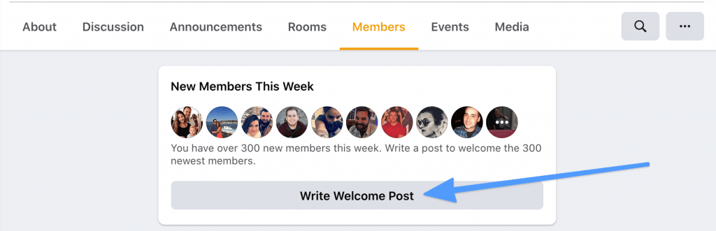 Write Welcome Post