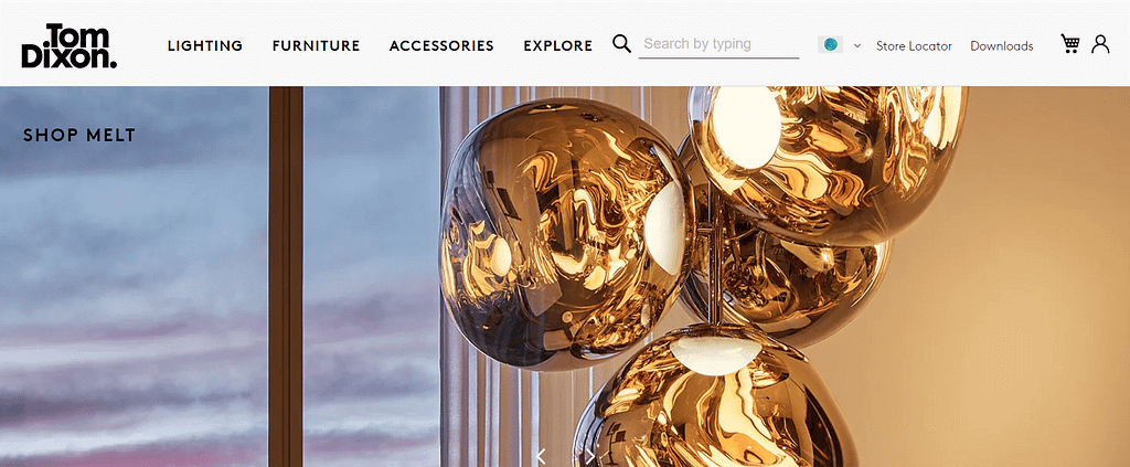 The Tom Dixon store is built on Adobe Commerce to sell lighting and accessories 