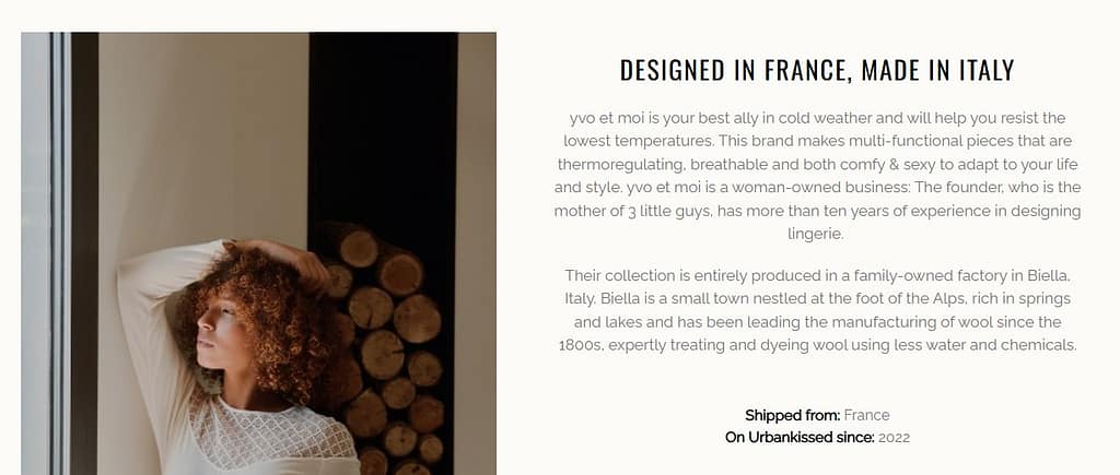 For example, our client — Urbankissed — focuses on slow fashion generated by brands that care about who sells on their platform and how a product is made. They even have their own forest where you can buy a tree to plant.