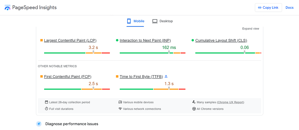 Google Page Speed Insights