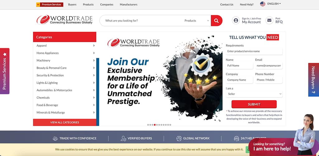 eWorldTrade B2B marketplace