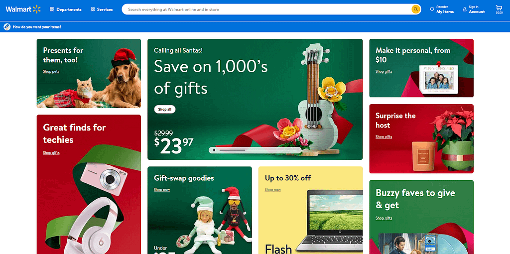 Walmart main page