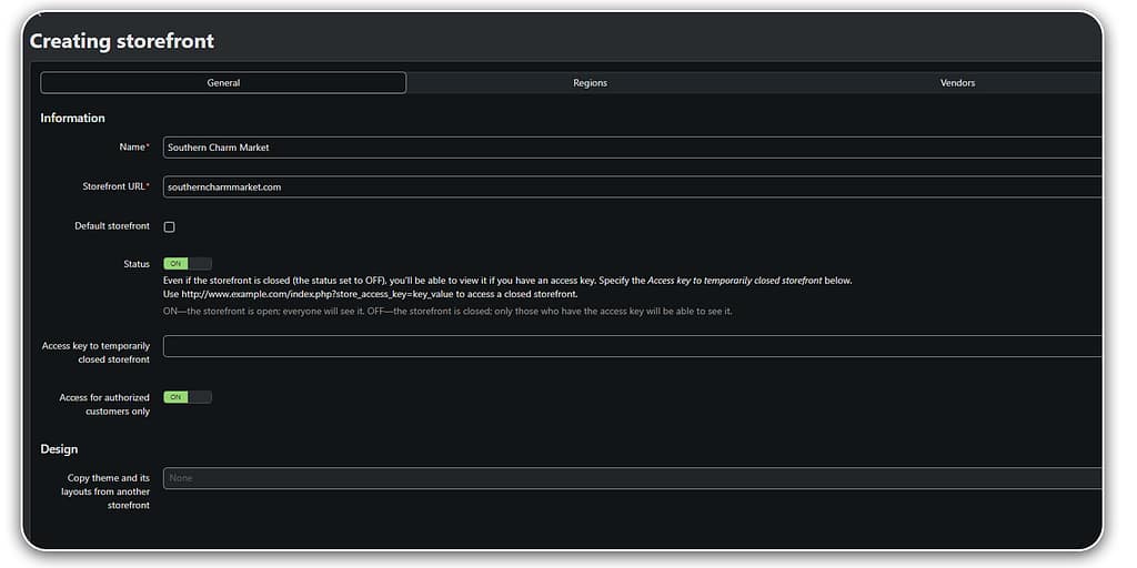 Create multiple storefronts for different brands on a single marketplace