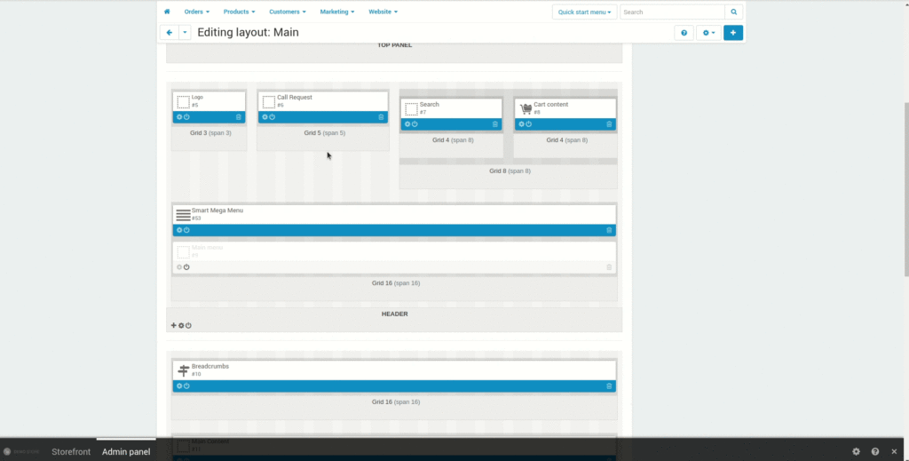 Dropdown list by content width