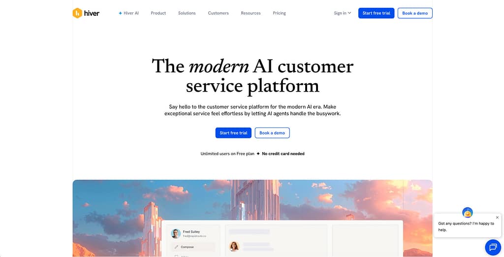 Hiver - the modern AI customer service platform