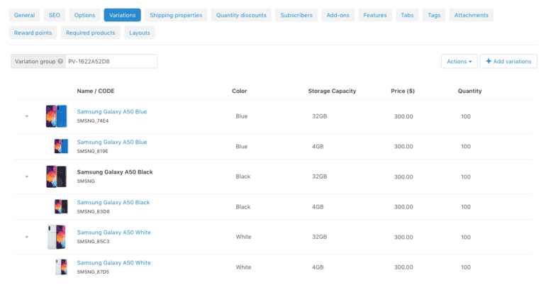 Product Variations: How to Effectively Manage Similar Products in CS-Cart and Multi-Vendor: photo 2 - CS-Cart Blog