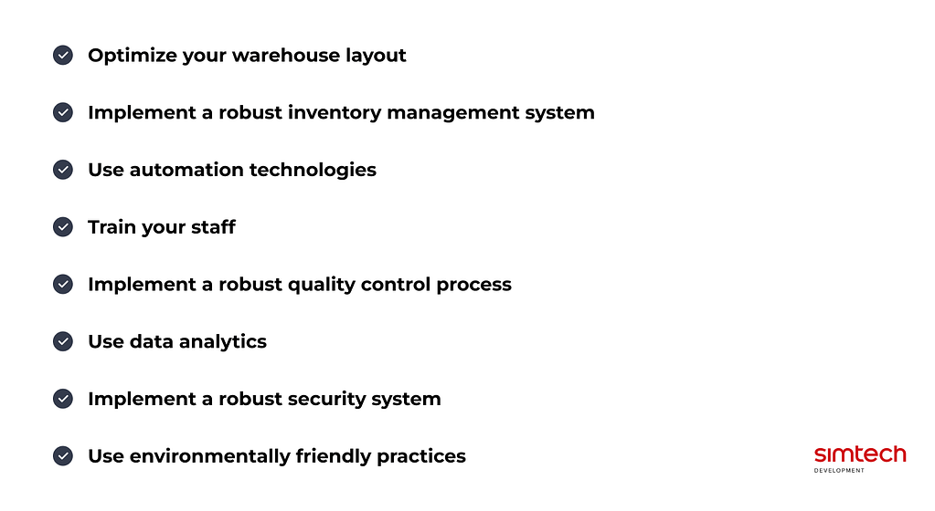 eCommerce warehousing best practices