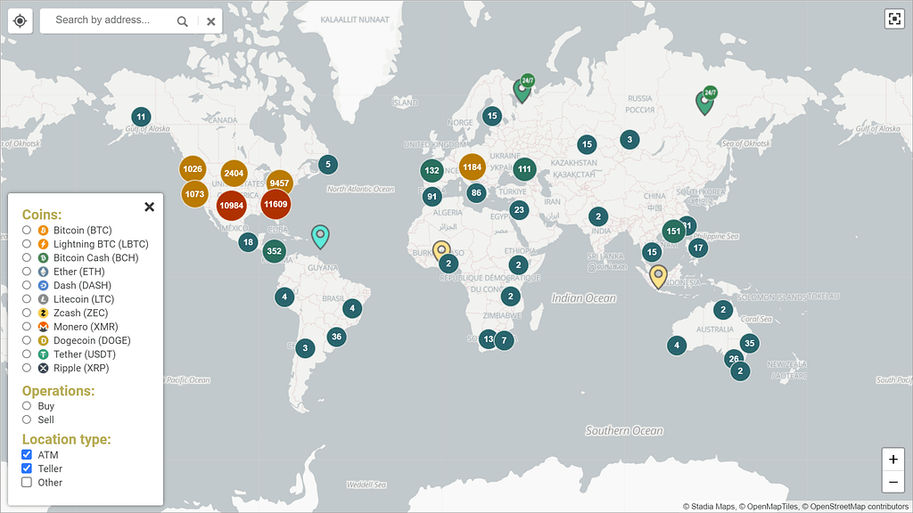 Coin ATM Radar states that there are more than 1500 physical cryptocurrency ATMs in total located in 59 countries, and their number is growing every day. Technology-conscious business owners are aware of the growing demand to support crypto payments and are looking for solutions to accept Bitcoin and other popular tokens as a means of payment.