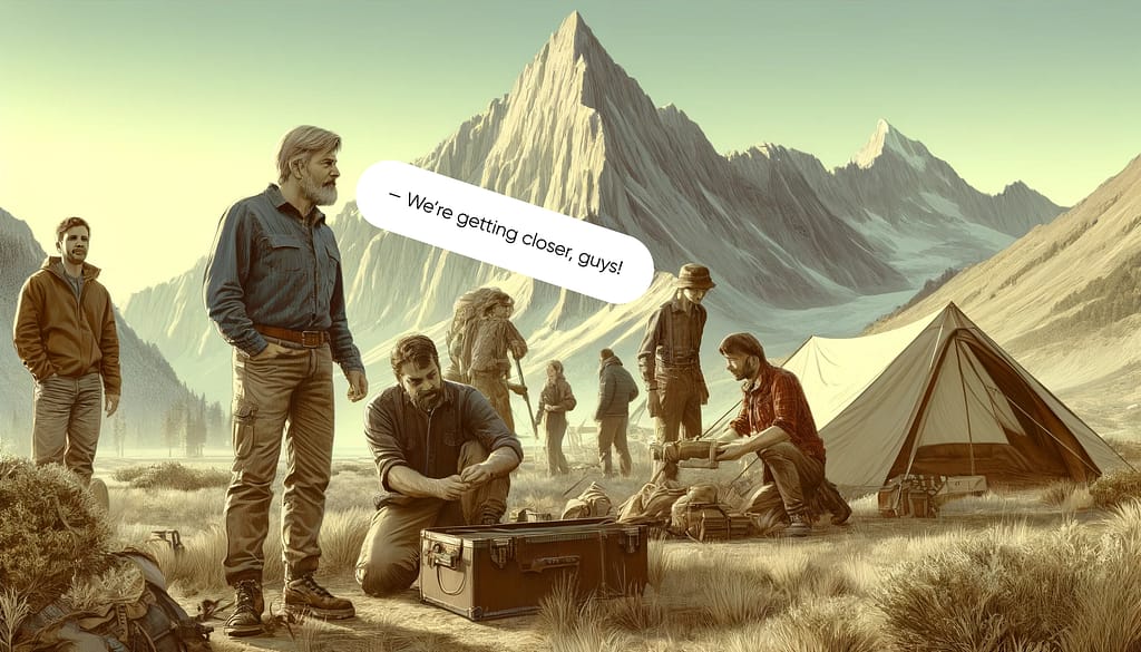 Setting up a base camp to get closer to success