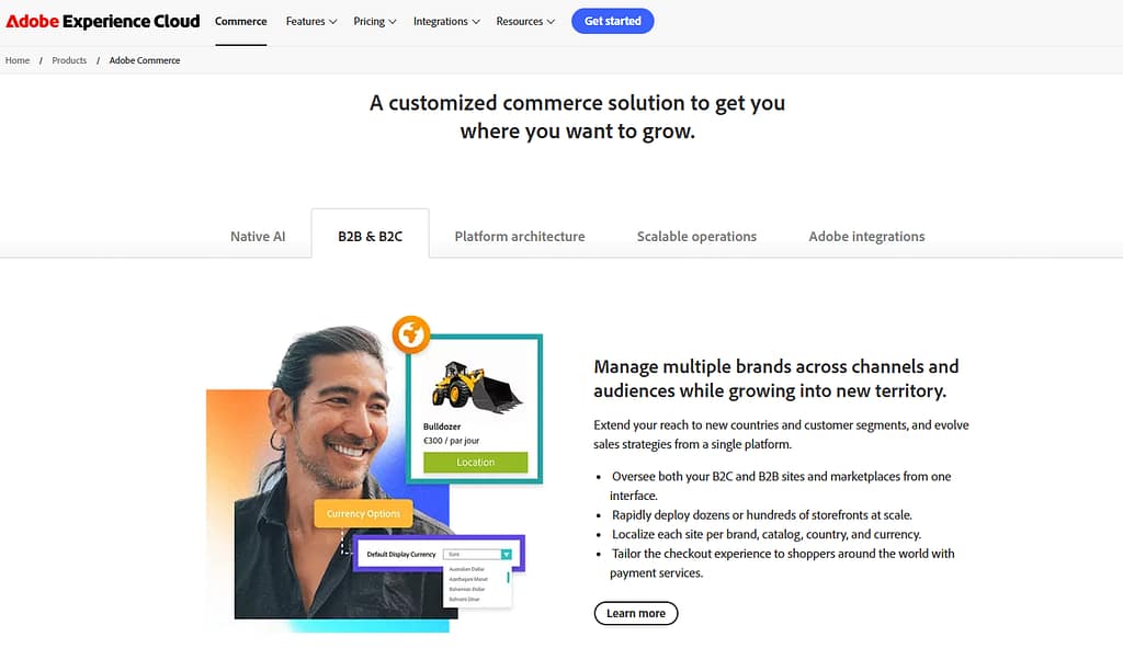 Adobe Commerce features
