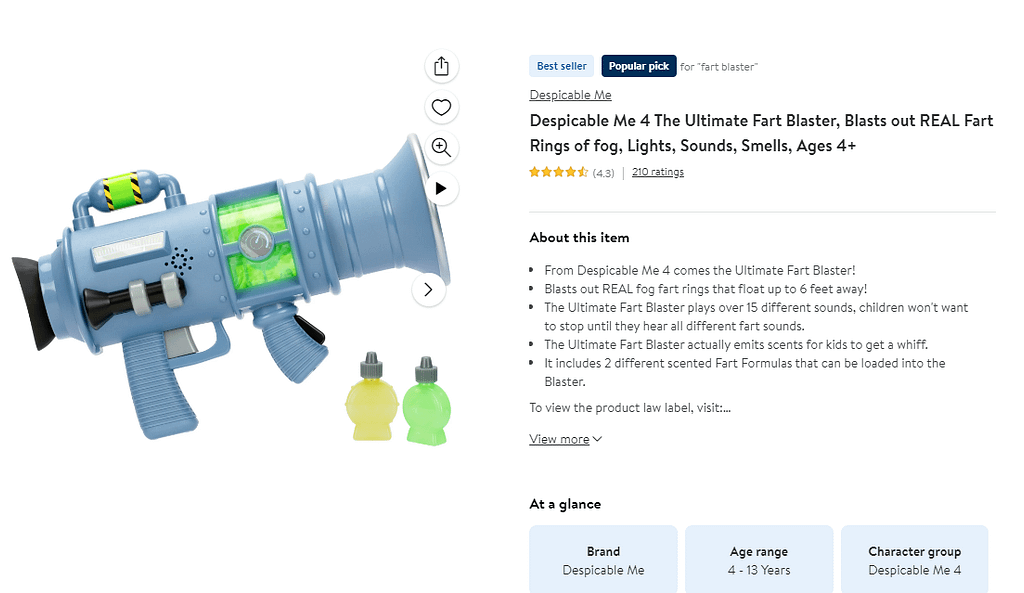 Despicable Me 4 The Ultimate Fart Blaster