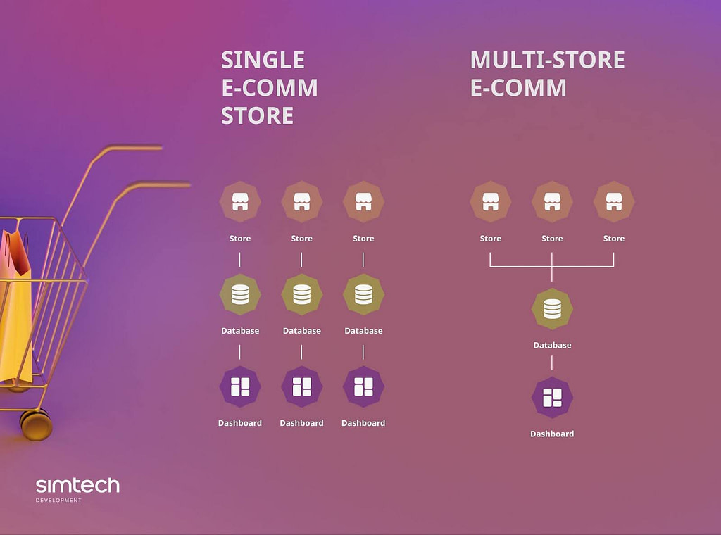 Difference between single eCommerce solution and multi-store solution