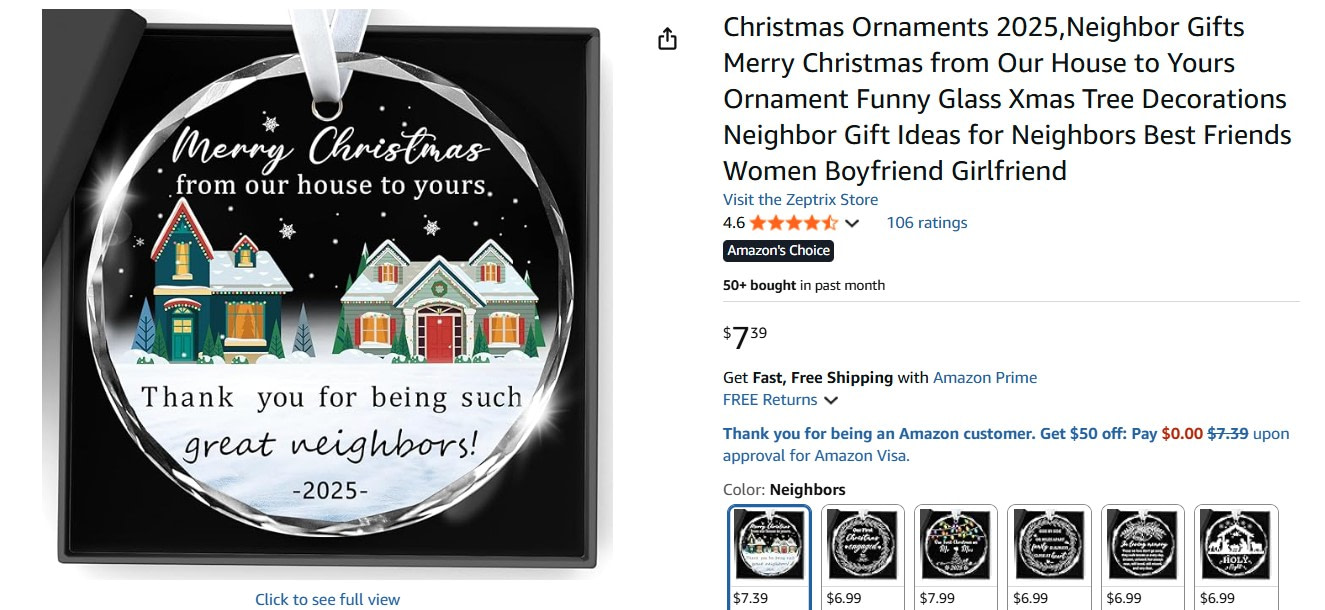 Amazon Personalized Product