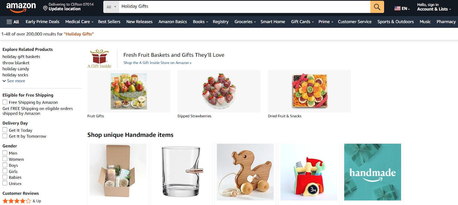 Amazon Holiday Shop