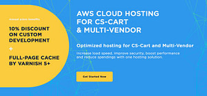 10% discount on custom development and free add-ons with any AWS Cloud hosting annual plan