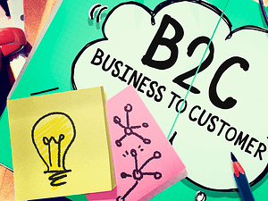 B2C, or "business to consumer," is a business model where individuals get goods and services from manufactures, retailers and suppliers. Think of buying groceries, car parts, online courses, or tutoring - that's all B2C action. Right now, marketplaces are the big push behind its growth.