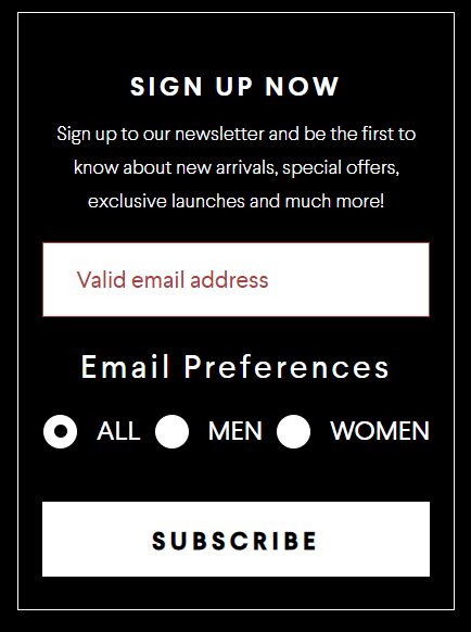  Northskull considers gender while offering subscribing for their news 