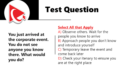 Example of gamified assessment test