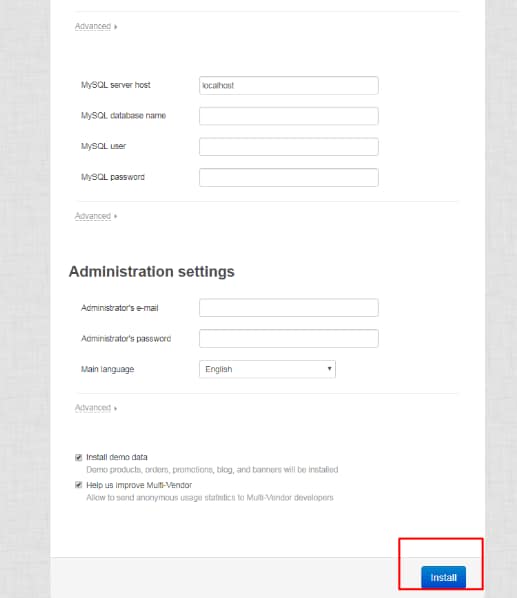 CS-Cart Installation
