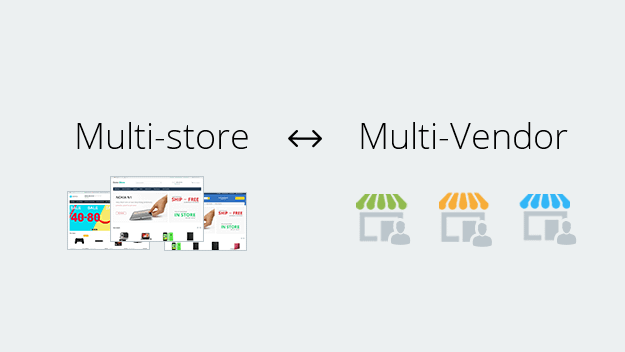 Differences between multi-store and multi-vendor 