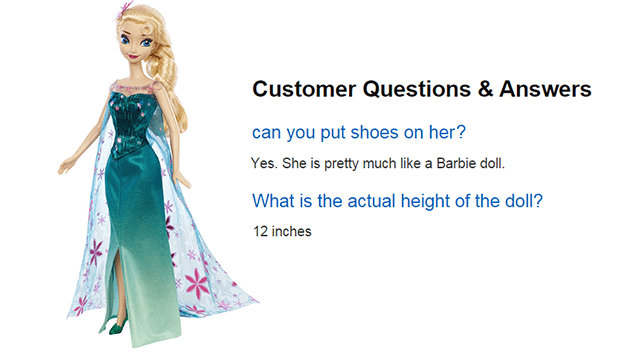 Customer Questions and answers