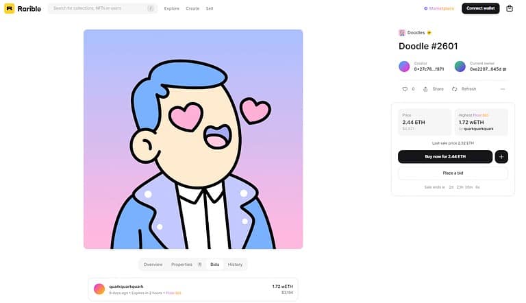 Лот на Rarible