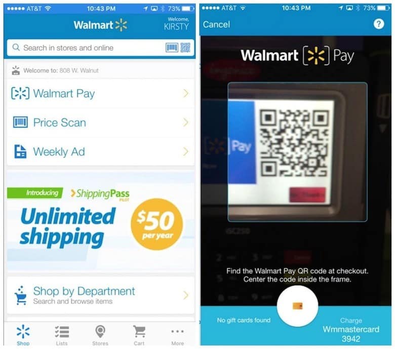 qr code in walmart