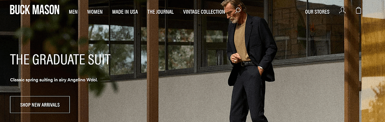 The monochromatic color scheme for an online store
