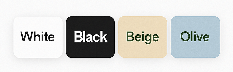 The Real Luxury color palette