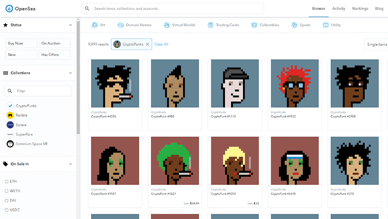 OpenSea CryptoPunks