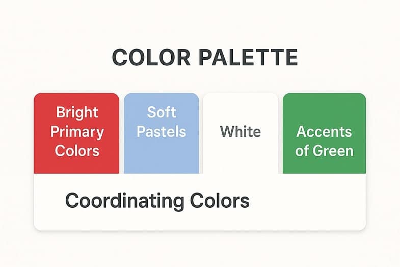 Gemboree Kids Store color palette