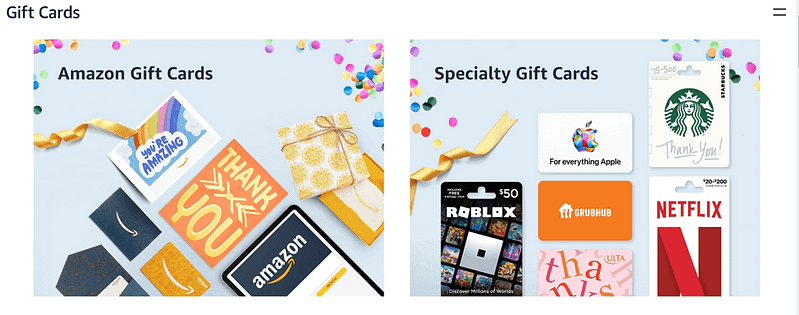 Personalized products on Amazon